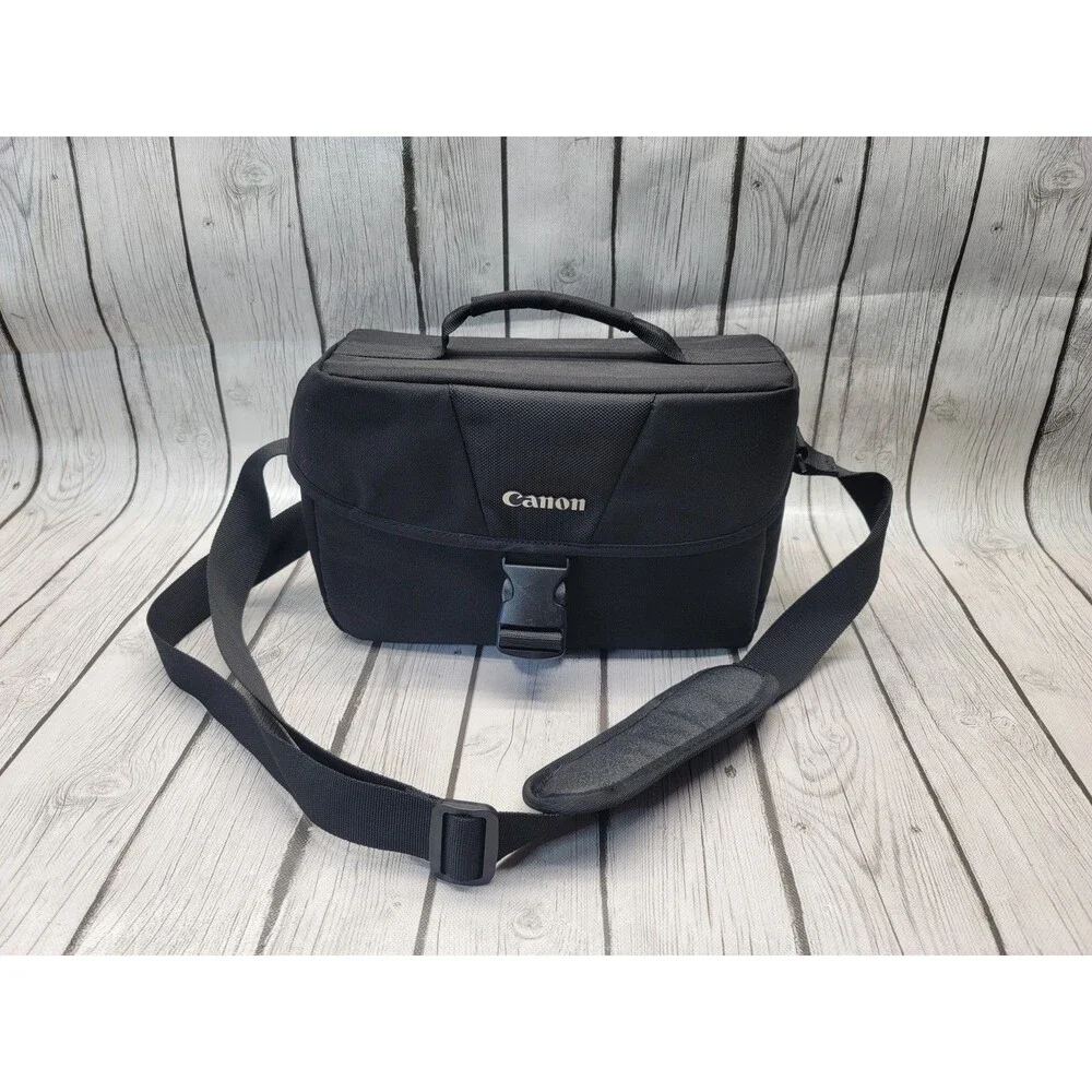 Canon 200ES EOS DSLR Camera Gadget Travel Shoulder Bag Black Case Genuine